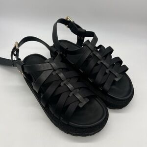 Rag & Bone NY Platform Park Sandals in Black